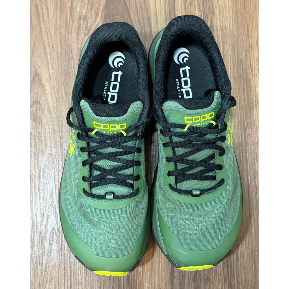 Topo Athletic Ultraventure 4 Trail Running Shoes Mens Green Yellow Vibram Sz 11 - Picture 5 of 12